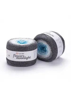 Flowers Moonlıght - Simli Ebruli El Örgü Ebruli-3251