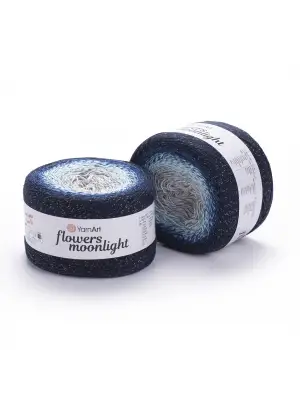 Flowers Moonlıght - Simli, Ebruli El Örgü Ebruli-3261