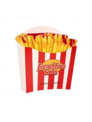 Fries Çorap,Patates Kızartması Şeklinde Hediyelik Çorap