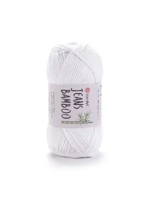 Jeans Bamboo - El Örgü Ipi  Beyaz 101