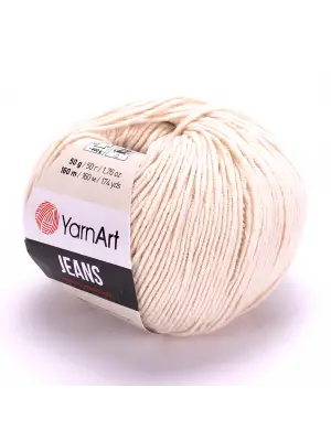 Jeans El Örgü Ipi 05 Krem Örgü Ipi