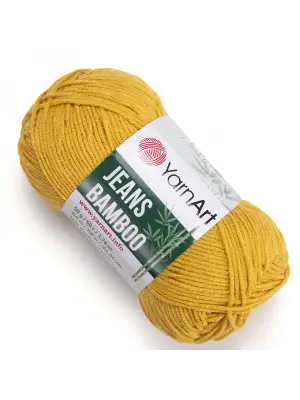 Yarn Art Jeans Bamboo El Örgü İpi,Koyu Sarı 107