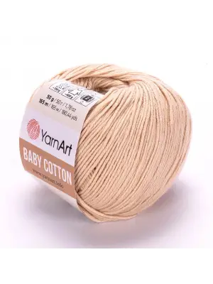 Yarnart Baby Cotton - Bebek El Örgü Ipi Açık Bej-404