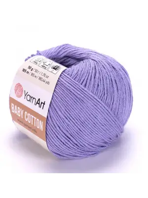 Yarnart Baby Cotton - Bebek El Örgü Ipi Açık Mor-418
