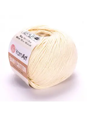 Yarnart Baby Cotton - Bebek El Örgü Ipi Açık Krem-402