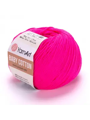 Yarnart Baby Cotton - Bebek El Örgü Ipi Fuşya-422