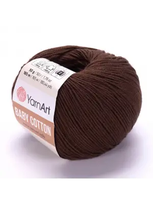 Yarnart Baby Cotton - Bebek El Örgü Ipi Kahverengi-408