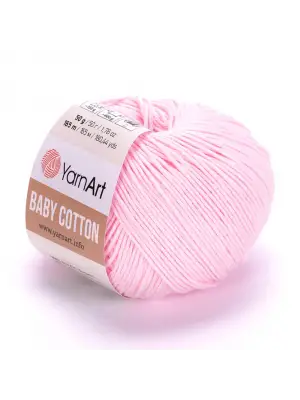 Yarnart Baby Cotton - Bebek El Örgü Ipi Açık Pembe-410