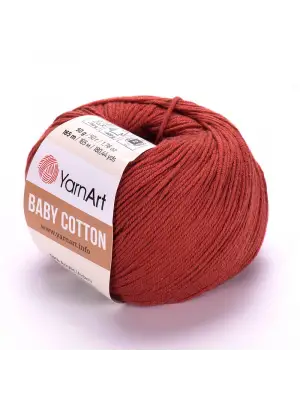 Yarnart Baby Cotton - Bebek El Örgü Ipi Koyu Kiremit -429