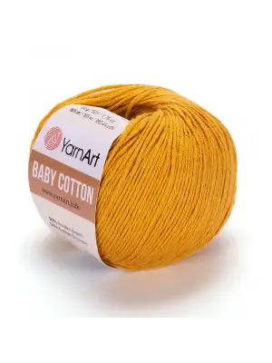 Yarnart Baby Cotton - Bebek El Örgü Ipi Koyu Sarı-433