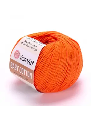 Yarnart Baby Cotton - Bebek El Örgü Ipi Turuncu-421