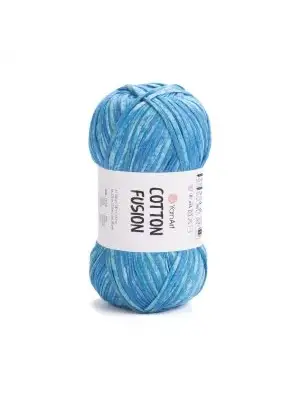 YarnArt Cotton Fusion El Örgü İpi – 100g 225m | %100 Pamuk, Hafif ve Yumuşak Doku | Yazlık Bluz, Çanta ve Aksesuar İçin İdeal