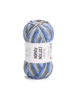 YarnArt Cotton Fusion El Örgü İpi – 100g 225m | %100 Pamuk, Hafif ve Yumuşak Doku | Yazlık Bluz, Çanta ve Aksesuar İçin İdeal