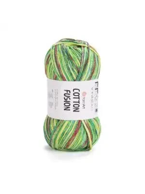 YarnArt Cotton Fusion El Örgü İpi – 100g 225m | %100 Pamuk, Hafif ve Yumuşak Doku | Yazlık Bluz, Çanta ve Aksesuar İçin İdeal