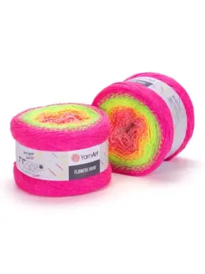 YarnArt Flowers Vivid - Ebruli El Örgü Ipi Ebruli-507