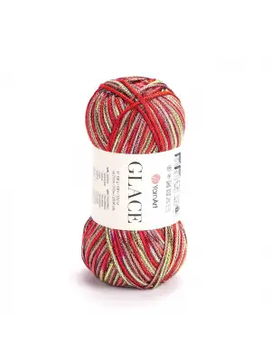 Yarnart Glace El Örgü İpi,100g / 210m – %52 Akrilik %48 Poliamid–Parlak Renkli Yazlık El Örgü İpi