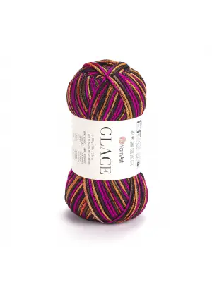 Yarnart Glace El Örgü İpi,100g / 210m – %52 Akrilik %48 Poliamid–Parlak Renkli Yazlık El Örgü İpi
