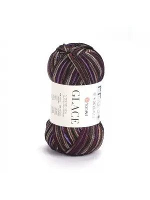 Yarnart Glace El Örgü İpi,100g / 210m – %52 Akrilik %48 Poliamid–Parlak Renkli Yazlık El Örgü İpi