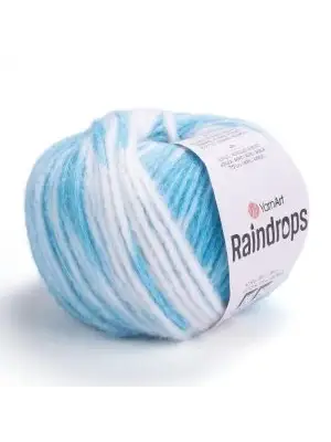 YarnArt Raindrops El Örgü İpi – 50g 115m | Yünlü, Akrilik ve Polyamid Karışımlı Orta Kalınlıkta Renkli İplik