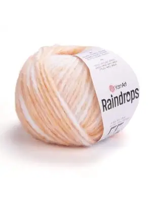 YarnArt Raindrops El Örgü İpi – 50g 115m | Yünlü, Akrilik ve Polyamid Karışımlı Orta Kalınlıkta Renkli İplik