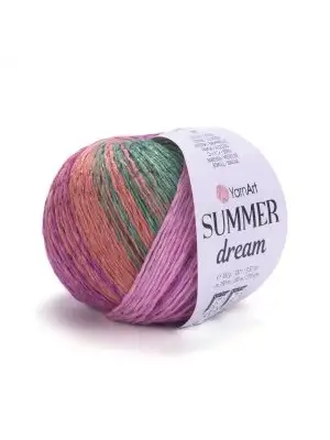 YarnArt Summer Dream 4308 Ebruli El Örgü İpi – 100g / 350m – %70 Pamuk %30 Viskoz – Yazlık İnce Renkli İplik