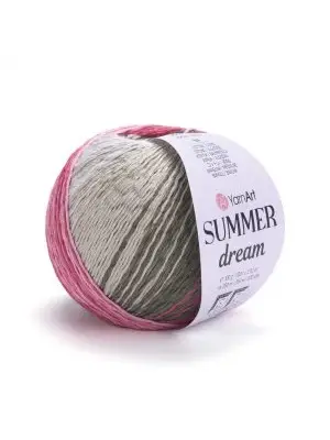 YarnArt Summer Dream 4313 Ebruli El Örgü İpi – 100g / 350m – %70 Pamuk %30 Viskoz – Yazlık İnce Renkli İplik