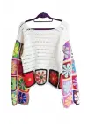 Siparişe Göre el Örgü Patchwork  Süveter