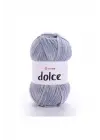 Dolce - Kadife El Örgü Ipi Gri-mavi-782