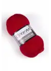 MERINO DE LUXE 50 - EL ÖRGÜ İPİ KIRMIZI-156