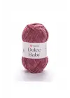 Dolce Baby - Kadife, Bebek El Örgü Ipi Gül Kurusu-751