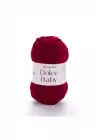 Dolce Baby - Kadife, Bebek El Örgü Ipi Bordo-752