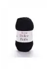 Dolce Baby - Kadife, Bebek El Örgü Ipi Siyah-742