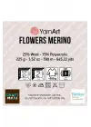Flowers Merıno Ebruli El Örgü İpi Ebruli-548