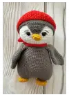 Amigurumi El Örgüsü Oyuncak Penguen