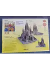 3D Yapboz Sagrada Familia Gerçekçi Kartondan Model 1/700 Ölçek 370 Parça 22 cm x 25 cm