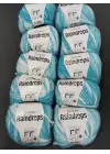 YarnArt Raindrops El Örgü İpi 10lu Set Yünlü, Akrilik ve Polyamid Karışımlı Orta Kalınlıkta Renkli İplik