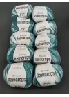 YarnArt Raindrops El Örgü İpi 10lu Set Yünlü, Akrilik ve Polyamid Karışımlı Orta Kalınlıkta Renkli İplik