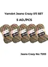Yarnart Jeans Crazy 5li SET Ebruli El Örgü Ipi No:7203