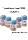 Yarnart Jeans Crazy 5li SET Ebruli El Örgü Ipi No:8207