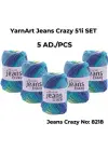 Yarnart Jeans Crazy 5li SET Ebruli El Örgü Ipi No:8218