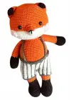 Amigurumi El Örgüsü Oyuncak Tilki