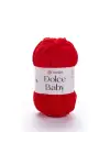 Dolce Baby - Kadife, Bebek El Örgü Ipi Kırmızı-748