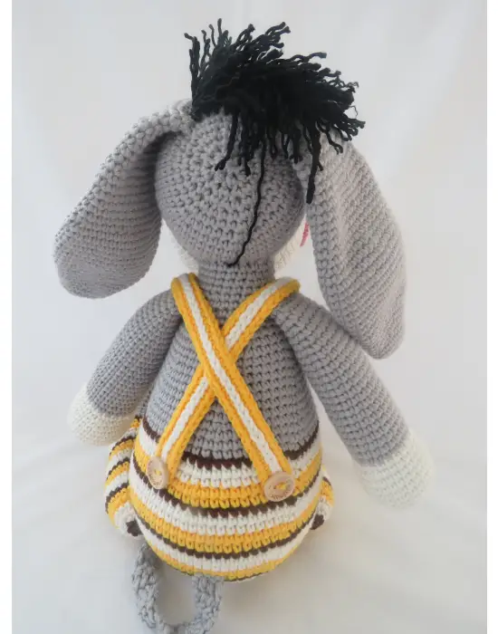 Sevimli Eşşek Amigurumi El Örgüsü Oyuncak