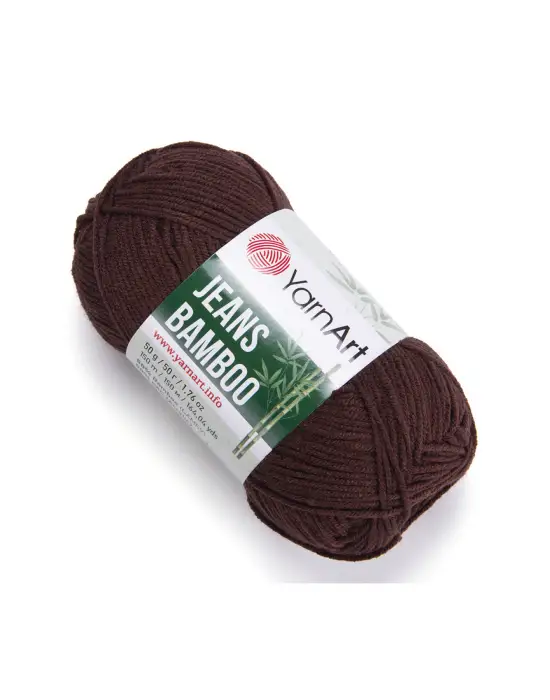 Yarn Art Jeans Bamboo El Örgü İpi,Kahverengi-134