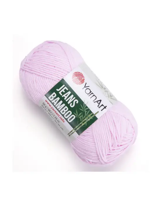 Yarn Art Jeans Bamboo El Örgü İpi,Açık Pembe-109