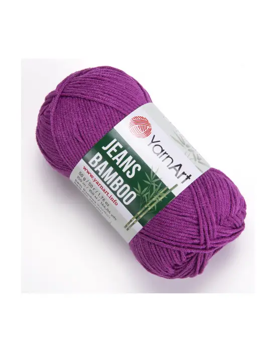 Yarn Art Jeans Bamboo El Örgü İpi,Koyu Pembe-117