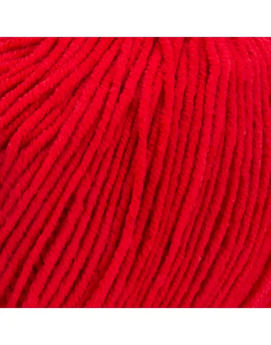 Yarn Art Jeans 90 Kırmızı Amigurumi Örgü İpi Hırka Örgü İpi Bebek İpi Punch İpi 3lü Paket