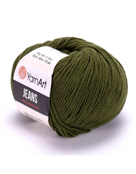 Yarn Art Jeans Amigurumi Örgü İpi 82 Zeytin Yeşil Hırka Örgü İpi Bebek İpi Punch İpi 3lü Paket