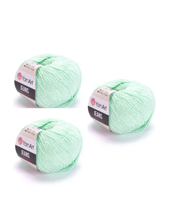 Yarn Art Jeans Amigurumi Örgü İpi 79 Su Yeşili Hırka Örgü İpi Bebek İpi Punch İpi 3lü Paket