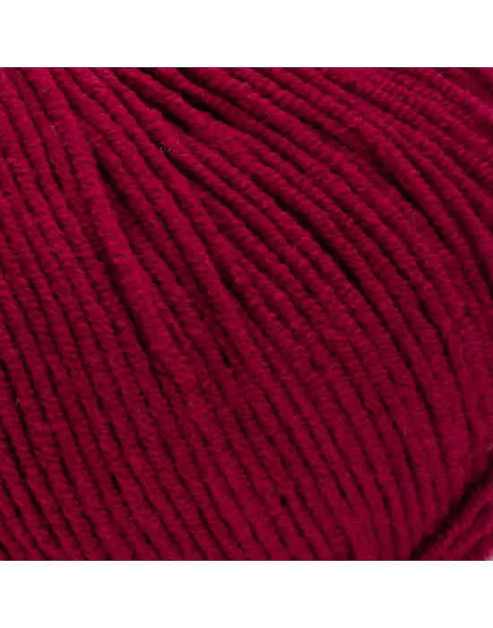 Yarn Art Jeans Amigurumi Örgü İpi 66 Bordo Renk Hırka Örgü İpi Bebek İpi Punch İpi 3lü Paket